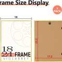 VIOLABBEY 18x24 Frame Set of 5, Gold Picture Frames for Wall Mounting Vertically or Horizontally, Gallery Wall Frame