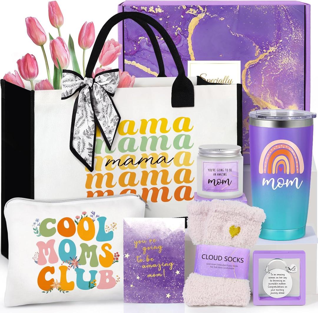 Suhctuptx Purple Gifts for Women, Birthday Gifts w/Canvas Tote Bag
