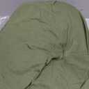 LBRO2M 100% Linen Sheet Set Deep Pocket Fit Up to 19" Bed Sheets Sets, Natural Flax Beddings Soft, Breathable, Comfortable for All Year Round 4 Pcs Sheet Set (King, Olive Green)