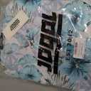 JOGAL Men's Flower Casual Button Down Short Sleeve Hawaiian Shirt Suits Fresh Blue, XX-Large