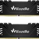 DDR4 3200MHz RAM 32GB Kit (2x16GB) XMP 2.0 CL16 UDIMM, Desktop Memory Module PC4-25600 288-Pin 1.35V Non-ECC Unbuffered PC Computer RAM Stick Upgrade - Black