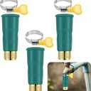 3 Sets Universal Faucet Water Hose Adapter with Clamps Fits 3/4" Thickened Rv Sink Hose Attachment Connector for Garden Kitchen Bathroom Damaged/stripped Faucet Threads or Threadless