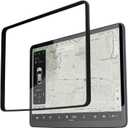 TUDIA 2-in-1 Screen Protector for Tesla Model 3 (2017-2023) & Model Y (2020-2024) - 15" Anti-Glare Tempered Glass Screen Cover - 9H Hardness Scratch Resistant Matte Finish Snap-On Case - Black