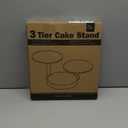 Uten 3 Tier Cupcake Stand, Plastic Cake Stand with 11 Tier Serving Tray, 38-Capacity Cupcake Tower, Cake Holder for Christmas Party, Weddings, Birthdays, Baby Showers, White