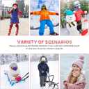 Kids Neck Warmer Winter Neck Gaiters,Fleece Balaclava Cold Weather Windproof Face Mask for Boys Girls (Black+purple)