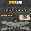 BUNKER INDUST Off-Road Traction Boards, Pair Recovery Tracks Traction Mat for Jeep Mud, Sand, Snow Traction Pads-Black Emergency Tire Traction Device (Gen 10th)