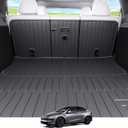 Cargo Mat Compatible with Tesla Model Y Juniper 2025-2026 5 Seat, Heavy-Duty TPE Trunk Liner Rear Seat Back Protector Model Y Accessories Custom Fit Trunk Mat- 6PCS