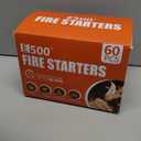 E500 Larger Charcoal Chimney Starter with 60Pcs Charcoal Starter, Coal Chimney Starter for Grill, BBQ Fire Starter Kit