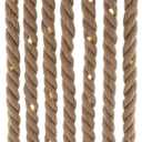 Kurt S. Adler 30-Light 118-Inch Battery-Operated Natural Brown Rope Light Set with Warm White Super Bright LED Bulbs