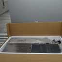 Huuger L Shaped Office Desk with Power Outlets, 47 Inch Computer Desk with 3 Drawers, Shelves, for Gaming, Corner Work, Home Office, Study, Grey