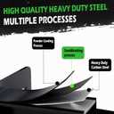 Upgraded Zero Turn Lawn Mower Hitch with 2" Receiver, 6mm Thicker Heavy Duty Steel Bolt On Trailer Hitch Receivers, Compatible with Many Models Lawn Mower, Tractor, Trailer, Golf Cart, ATV Etc.