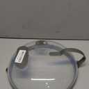 Microwave Splatter Cover with Water Steamer for Food - 10 Inch Steam Microwave Splatter Guard with Handle Plate Covers for Heating Food Splash Oven Lid with Built in Steamer (Grey)