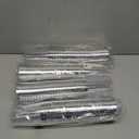 I00000 100 Pack 12 oz Silver Plastic Cups, Silver Rimmed Disposable Cups, Party Glasses Cocktail Glasses Premium Cups with Silver Rim, 12 Ounce Plastic Tumblers For Party