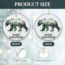 3 x Bear Ornament 2025, Rustic Bear Forest Scene Ornament, Wildlife Mountain Decoration, Christmas Ornament for Outdoorsy Families, Hunters, Cabin, Lodge, Nature Lovers, Bear