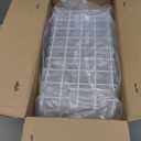 iSPECLE Chest Freezer Organizer Bins - Fits 7 Cu.Ft Deep Freezer, 3 Pack Stackable Wire Baskets(14.7" Length), Heavy Duty Coated Freezer Organizer, Rust Resistant for Frozen Food Sorting, White