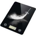 Digital Kitchen Scale, Food Scale with Tempered Glass, Grams and Ounces, 1g High Accuracy for Baking, Cooking, Food (Black Glass)