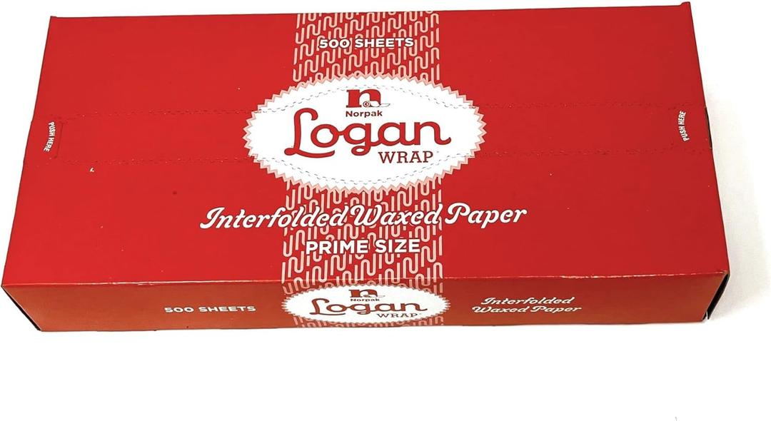 Logan Interfolded Dry Wax Paper Grease Proof Deli Paper 12 Inch x 10 3/4 Inch-, 500 Count (500 Count)