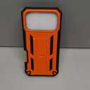 FNTCASE for iPhone 17 Pro-Max Case: Military Grade Drop Proof Protection Mobile Cover with Kickstand | Matte Textured Rugged Shockproof TPU | Protective Sturdy Phone Case - 6.9 inch Orange