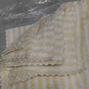 Homaxy 12 Pack Kitchen Dish Cloths, Ultra Soft and Absorbent Dish Towels, Reusable Fast Drying Microfiber Cleaning Cloth, Coral Velvet Wave Design No-lint, 10 x 10 inches, Beige