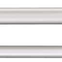Amazon Basics Adjustable 1-Inch Double Curtain Rod for Windows, Cap Finials, 72" to 144", Nickel