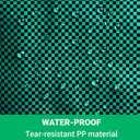 4 Pack 72 Gallons Reusable Yard Waste Bag, Large Lawn and Leaf Bags with 4 Reinforced Handles, Heavy Duty Large Garden Waste Bin Container for Leaves, Grass Clippings, Camping Yard Recycling
