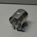 2.5 inch Exhaust Clamp Stainless Steel Muffler Band Clamps for 2.5" Inner Diameter to 2.5" Outer Diameter Turbo Downpipe Exhaust System Repair - 1 Piece