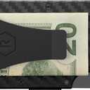 The Ridge Wallet for Men - Slim Minimalist Compact Wallet and Card Holder, RFID Protected Front Pocket Wallets for Men with Integrated Money Clip (Carbon Fiber 3K)