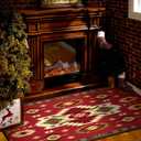 Demissle Cabin Fireplace Hearth Rug Fireplace Mats Cabin Southwestern Fireproof Rug Fire Resistant Mat for Wood Stove Floor for Kitchen Indoor Outdoor(27 x 48 Inch,Kawaii)