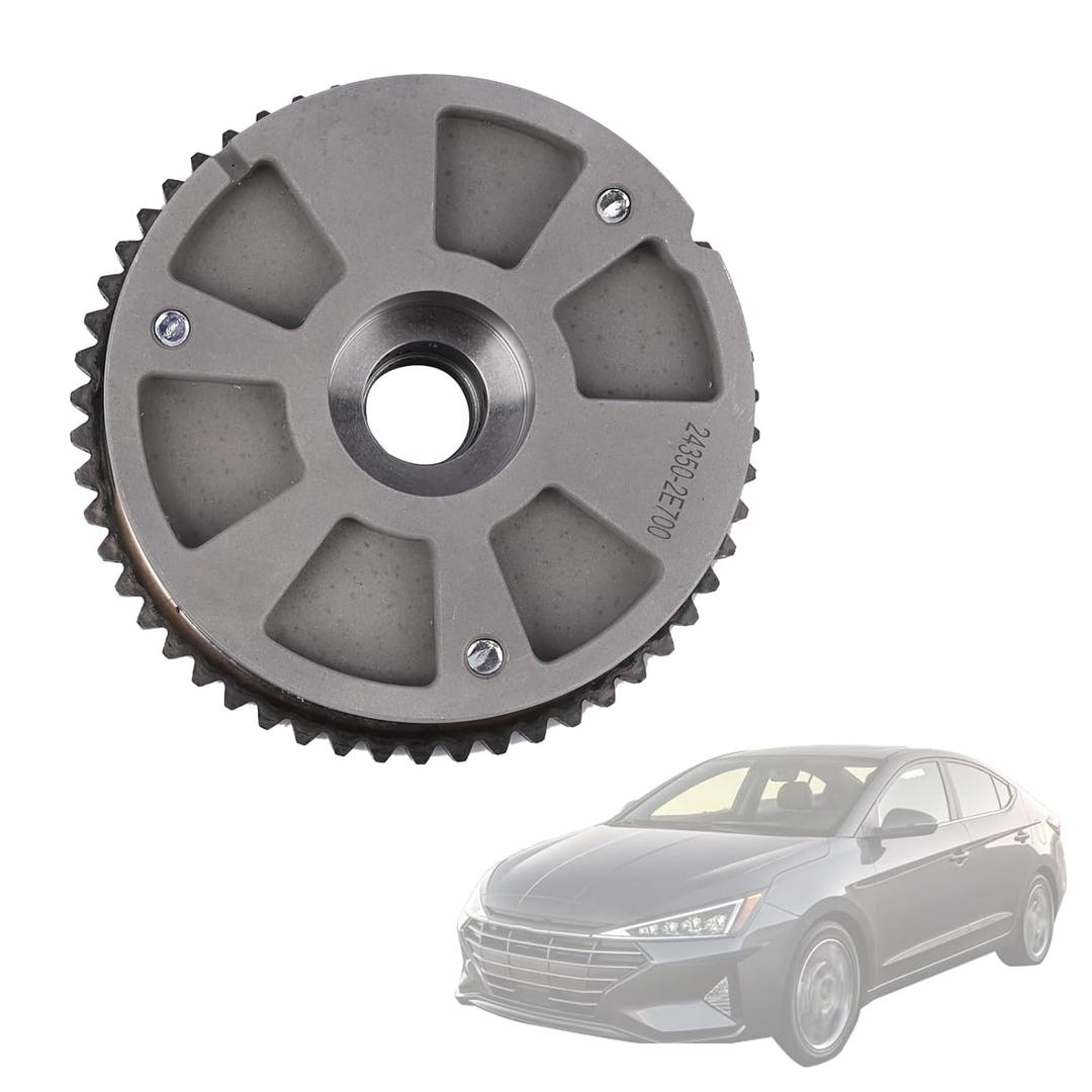 24350-2E700 Engine Timing Intake CVVT Camshaft Sprocket Gear Assy Compatible with Hyundai Elantra Kona Veloster, Kia Forte Forte5 Soul Seltos 2.0L 2017-2022 Replace 243502E700