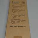 upsimples Acrylic Shelves for Wall Decor, 15" Display Shelf Perfume Organizer for Bathroom, Bedroom, Living Room, Floating Bookshelves for Kids, Pink, 4 Pack