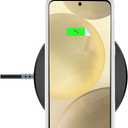 Unov Case for Galaxy S25 Plus Galaxy S24 Plus Case Clear with Design Soft TPU Shock Absorption Slim Embossed Pattern Protective Back Cover 6.7 inch (Rainbow Dinosaur)