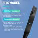 ACEBRI 38'' mower Blade for john Deere LT150, LT155, LT160, LX172, LX173, LX176, LX178, STX38 GT242 for john Deere 38 inch deck blades AM100945, AM100991, AM137324, AM141039, AM141041, 2Pack