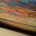 V-inspire Art,24x48 Inch 100% Hand Painted Modern Abstract Oil Paintings - The Brilliance of Sunrise - Acrylic Painted Canvas Wall Art Decor for Living room Bedroom Dining room Artwork for Home Walls