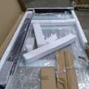 Glass Shower Door Double Sliding 56-60 in. W, 72 in. H Frameds Bathroom Sliding Door, 1/4''(6mm) SGCC Tempered Glass, Explosion-Proof Film, Nano Coating, Matte Black