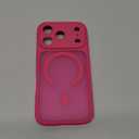 CANSHN Magnetic Compatible with iPhone 17 Pro Case, Upgraded [Full Camera Protection] [Compatible with Magsafe] [Translucent Matte] Shockproof Protective Phone Cover 6.3 Inch - Hot Pink