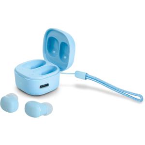 Wireless Earbuds for Small Ears, Cute Color Ear Buds for Kids & Women, 2.5g Ultra-Light, Coin-Sized Charging Case, Bluetooth 5.4 Earphones for Workout &Outdoor, Laptop Pad Phones Compatible, Blue