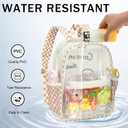 CAMTOP Clear Backpack for Stadium Events Approved Women Girls, Small Clear Bag for Concert, Work, Sporting Festival, Water Resistant Transparent Bag for School