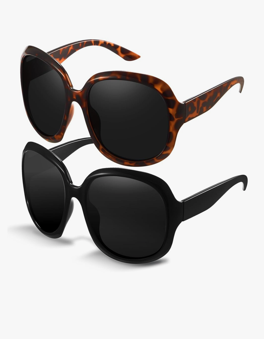 miyya Bug Eye Oversized Polarized Sunglasses Womens, Trendy Retro Sun Glasses for Women 2025, Oversized UV Protection Shades