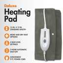 TheraCare Deluxe Heating Pad | Moist & Dry Heat | Four-Heat Settings | Sore Muscles | Soothing Warm Relief | Personal Size 12 x 15 | Safe, Automatic Shut Off