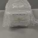 Snackle Box Container, Upgrade Dishwasher,Safe Snack Box for Adult Kids, 4 compartments Plastic Divided Serving Tray with Lid and Handle for Candy, Fruits, Snacks, Nuts,Small,White,2 Pack