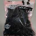 Youxuan 1000-Pack Elastic Hair Ties Non-slip Rubber Hair Bands for Girls, Black