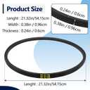 2Pcs DC66-10170B Washer Drive Belt for Samsung, Washer Machine Replace 2072378, PS4212381, AP4212554, EAP4212381