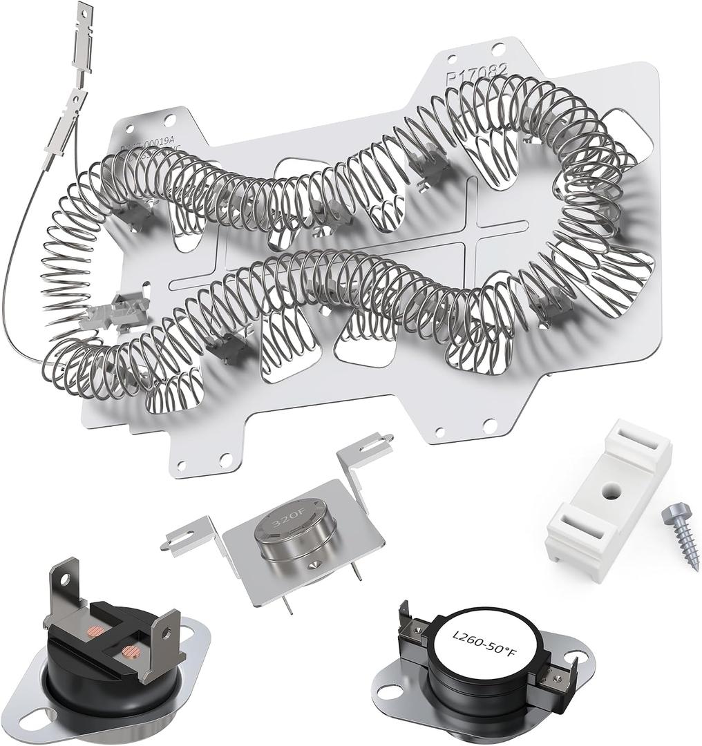 UpgradedDC47-00019A Dryer Heating Element Compatible with Samsung dryer DV42H5000EW/A3 DV45H7000EW/A2 DV48H7400EW/A2 DV40J3000EW/A2 DVE50M7450W/A3 DV42H5200EW/A3 By AMI PARTS