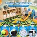 Kids Road Rug 6x9, Farm Car Play Mat for Toy Cars