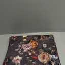 StangH Vintage Floral Throw Covers Pack of 2, Super Soft 18x18 inch Velvet Decorative Square Cushion Covers Blossom Oil Painting Boho Classic Home Decor for Living Room Sofa, Charcoal