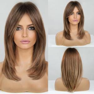 HAIRCUBE Layered Wigs for Women Synthetic Wig
