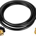 10 ft. Propane Hose Adapter, Propane Hose with P.O.L Fitting, Regulator for RV, Gill, Gas Stove, Gas Generator, Gas Hose for Heater, for MH9B, Portable, Buddy, and MH18B Big Buddy, and more.