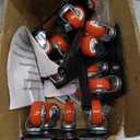 Furniture Dolly,Furniture Movers with 5 Wheels,Carbon Steel Panel Heavy Duty Dolly,Furniture Lifter with 5 360 Rotatable Rubber Universal Wheels,Maximum Load 3474LBS (6.89x6.9 IN, Black)