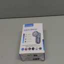 BEAUTURAL Fabric Shaver and Lint Remover, Sweater Defuzzer with 2-Speeds, 2 Replaceable Stainless Steel Blades, Battery Operated, Remove Clothes Fuzz, Lint Balls, Pills, Bobbles Gray