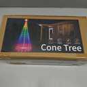 FANCILLUMA 10 FT Outdoor Christmas Tree,Smart APP Remote Control RGB Color Changing DIY Timer 514 LED Christmas Tree for Indoor Outdoor Decorations